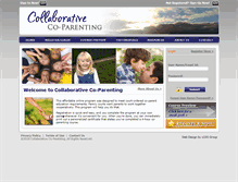 Tablet Screenshot of collaborativecoparenting.com
